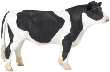 holstein bull cow toy miniature