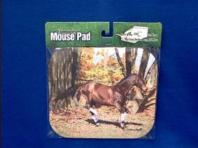 horse mousepad brown