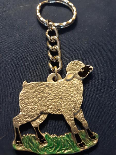 Lamb Keychain Pewter Rawcliffe