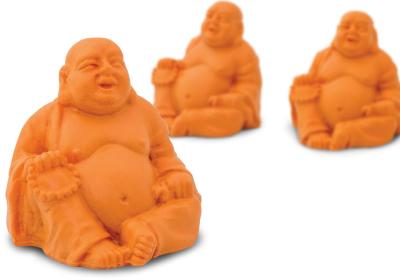 laughing buddha toy mini good luck orange buddha