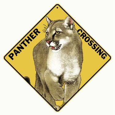 panther crossing sign anwo animal world