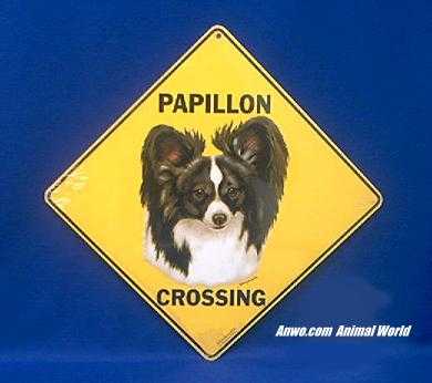 papillon crossing sign color