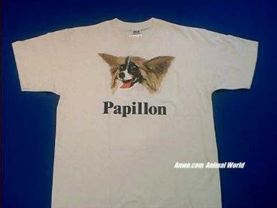 papillon t shirt face