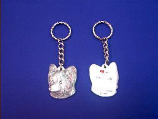 papillon keychain