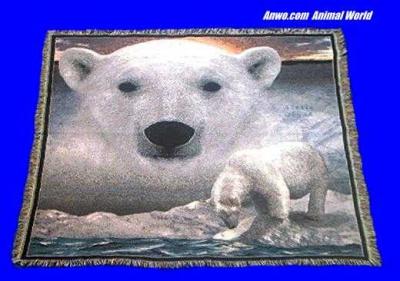 polar bear blanket throw tapestry
