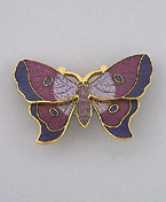 purple butterfly pin brooch jewelry