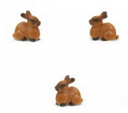rabbit toy mini good luck miniature