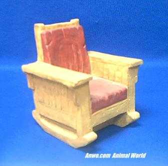 red chair figurine stone critters