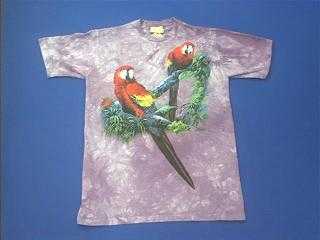red macaw t shirt