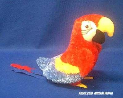 red parrot plush stuffed animal gabby