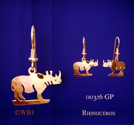 rhino earrings