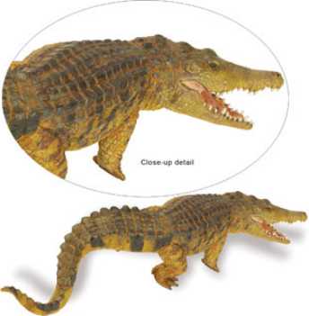 saltwater crocodile toy miniature replica
