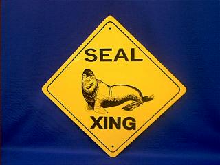 seal crossing sign