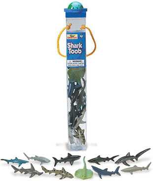 shark toy tube safari toob