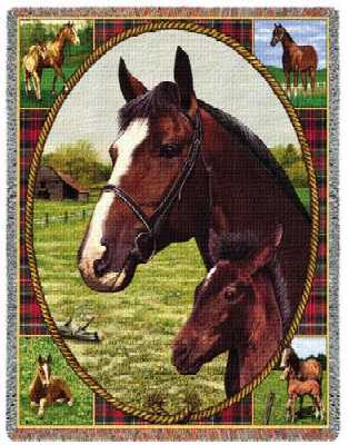 thoroughbred horse blanket throw tapestry