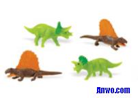 triceratops dimetrodons toy mini good luck