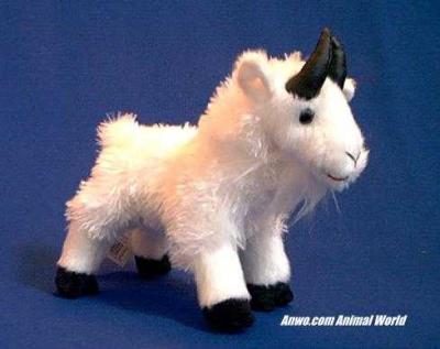 white mountain goat plush stuffed animal small