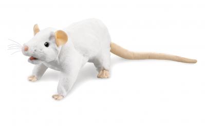 White Rat Puppet Plush