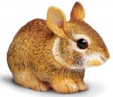 Eastern Cottontail Baby Rabbit Toy Lifesize Replica