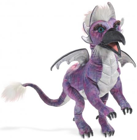 Beaked Purple Dragon Puppet