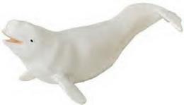 beluga whale toy miniature