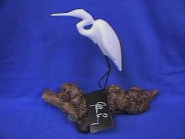 blue heron figurine
