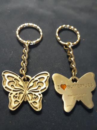 Butterfly Keychain Rawcliffe Pewter