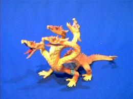 gold dragon toy 4 headed 