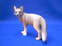 gray fox figurine