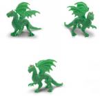 green forest dragon toy mini good luck miniature