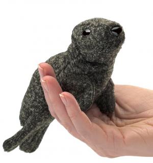 harbor seal finger puppet