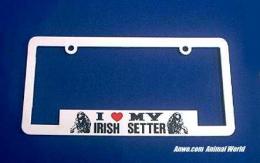irish setter license plate frame
