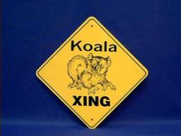 koala crossing sign