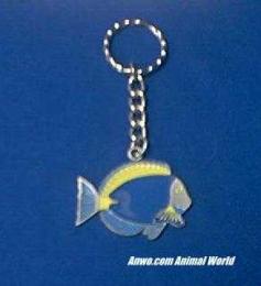 marine fish keychain pewter