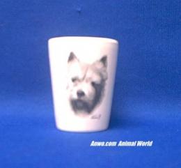 norwich terrier shot glass