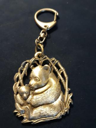 Panda Keychain Pewter Lindsay Claire