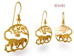 panther leopard earrings