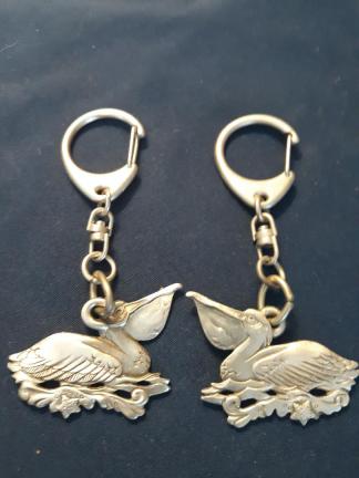 Pelican Keychain Pewter Lindsay Claire