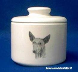 pharaoh hound jar porcelain
