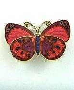 pink butterfly pin brooch eb1123a