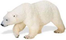 polar bear toy miniature large wildlife wonders