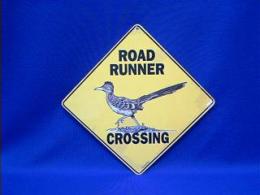 roadrunner crossing sign