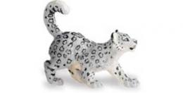 snow leopard cub toy miniature replica