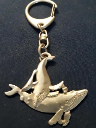 Humpback Whale Keychain Pewter Lindsay Claire