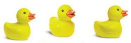 Yellow Rubber Duckie Toy Mini Good Luck
