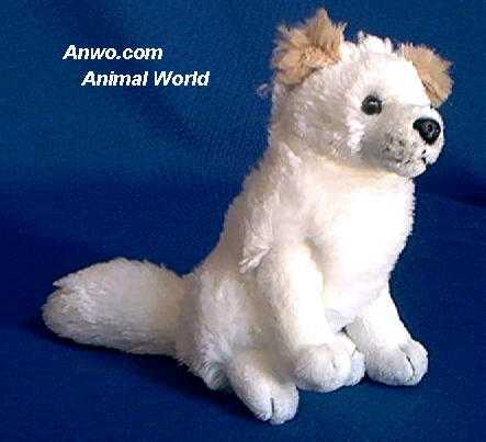 white fox plush