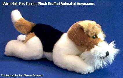 toy fox terrier stuffed animal